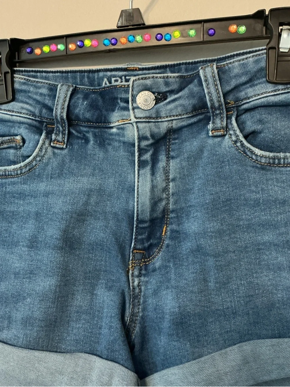 Arizona Denim Shorts W/Fold